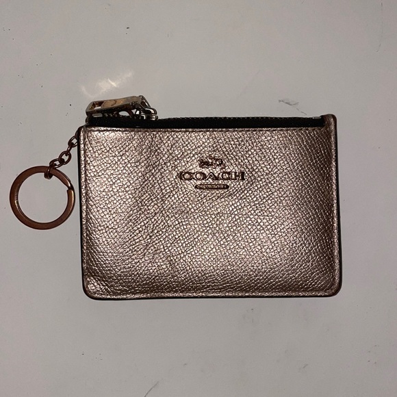 Coach Handbags - Coach Gold Key Chain/ Coin Wallet